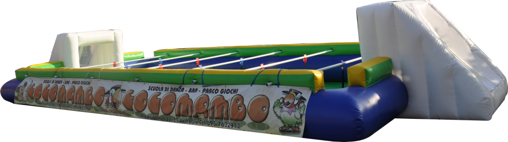 gonfiabile Calcio Balilla umano