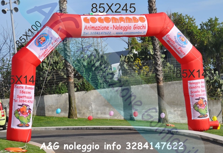 Arco gonfiabile pubblicitario